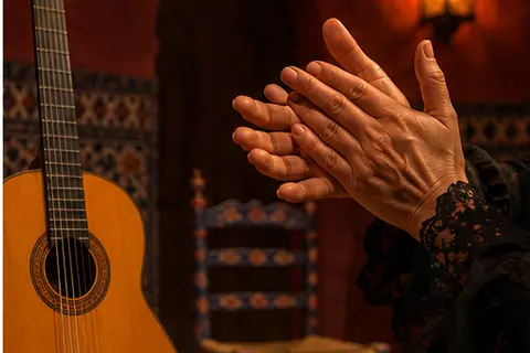 Ilustración editorial inspirada en el flamenco de Granada